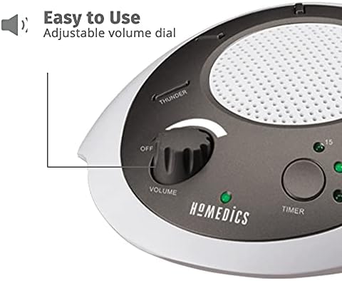 Homedics SoundSleep White Noise Sound Machine, Gold, Small Travel Sound Machine with 6 Relaxing Nature Sounds, Portable Sound Therapy for Home, Office, Nursery, Auto-Off Timer, by Homedics (Pack of 3) - Image 5