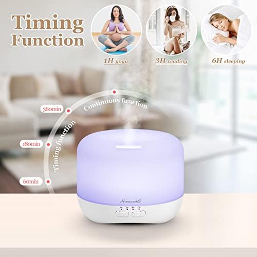 Homeweeks Essential Oil Diffuser for Room Aromatherapy Scent Diffuser - Image 5