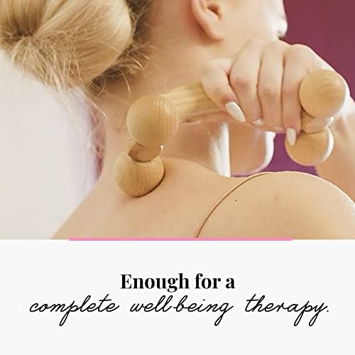 tuuli Accessories – Back Massager with Smooth Ball Rollers, Multi-Functional Back Roller, Neck Massager, Eases Muscle Tension and Supports Skin Health, Muscle Roller 7 x 3 inches - Image 6