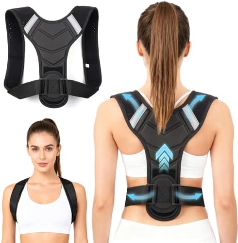 Posture Corrector for Men & Women, Adjustable Back Brace & Straightener for Office, Home & Daily Use, Relieve Back Pain, Prevent Hunching & Slouching, Comfortable & Breathable, S by Origintek