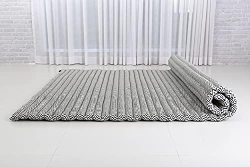 Leewadee Extra Wide Thai Roll Mat 75 x 57 inches Kapok Firm - Image 3