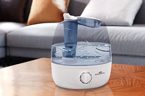 Air Innovations AI-103 Ultrasonic Cool Mist Humidifier for Bedroom – Quiet Cool Mist Diffuser with 2.5L Tank, 23-Hour Runtime, Auto Shut-Off, 360° Nozzle – Ideal for Home, Dorm, & Apartment Essentials - Image 4
