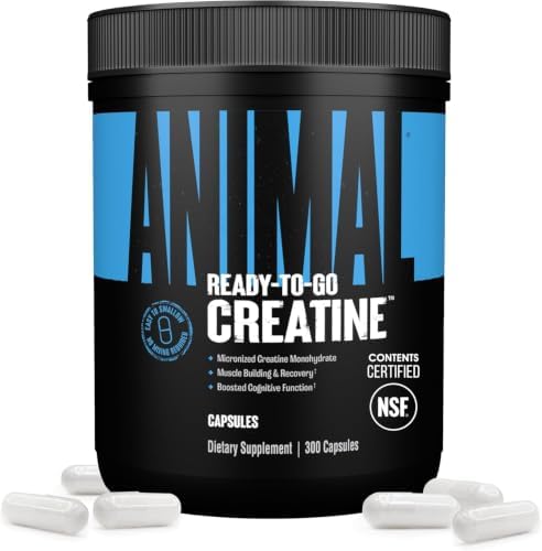 Animal Creatine Monoydrate Powder Capsules for Men & Women | 300 Count by Animal