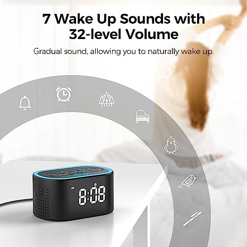 REACHER Digital Alarm Clock & White Noise Sound Machine for Bedroom - Image 3