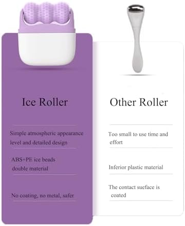 Ice Roller for Face and Eyes - 2 in 1 Cooling Facial Roller Skin Care Tool with Travel Case for Men Women - Image 6