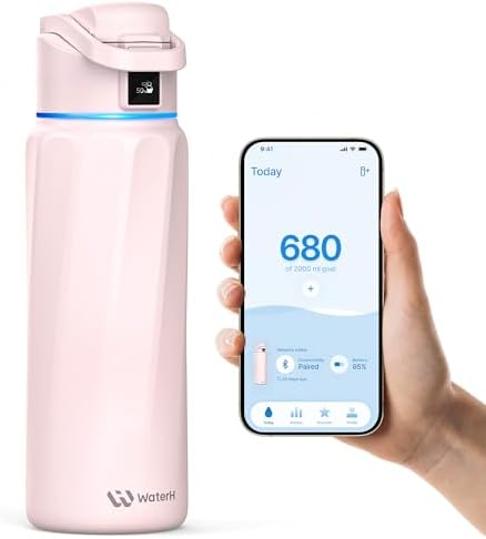 WaterH BOOST Smart Water Bottle Tracker with Reminder to Drink Water, 32oz by WATERH