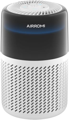 AIRROMI HEPA Air Purifier for Bedroom&Home,Pet Air Purifier for Home Pets,Removes Pet Odor,Cat Litter Smell,Dust,Smoke&Allergies,Quiet Room Air Purifier with Scents,360°Air Cleaner,A2005 White by AIRROMI