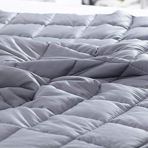 Waowoo Weighted Blanket Adult, 20lbs 60"x80" Blanket for Deeper Sleep,Material with Glass Beads(Dark Grey) - Image 6