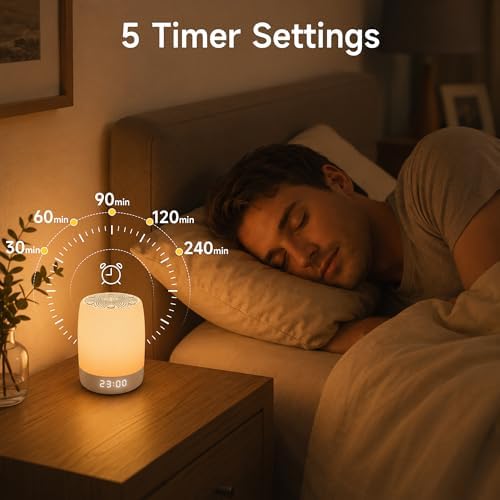 Sound Machine, White Noise Machine with 32 Soothing Sleep Sounds, Adjustable Night Light, App Remote Control, Personal Sleep Routine Alarm Clock for Baby Kids Adults - Image 6