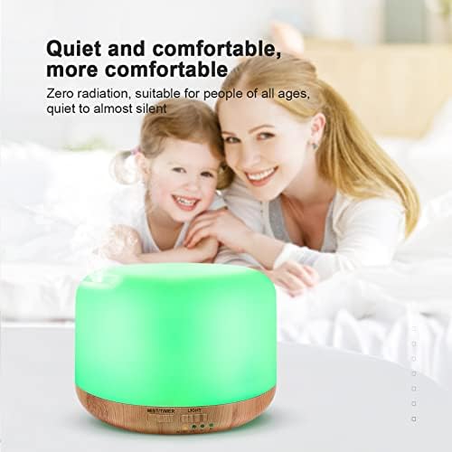 300ML Essential Oil Diffuser, Remote Control Ultrasonic Aromatherapy Oil Diffusers Cool Mist Humidifier, Waterless Auto-Off and 7 LED Light Colors for Bedroom, Yoga, SPA, Baby - Image 2