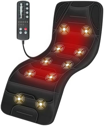 COMFIER Full Body Massage Mat with Heat, 10-Motor Vibration Back Massager by COMFIER