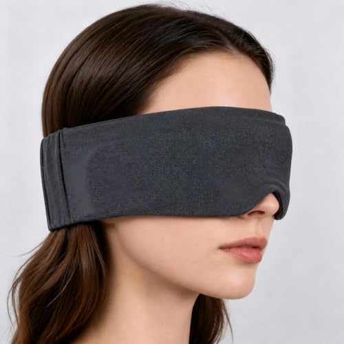 ALASKA BEAR Sleep Eye Mask for Back and Side Sleepers, Women or Men, Gray - Image 6