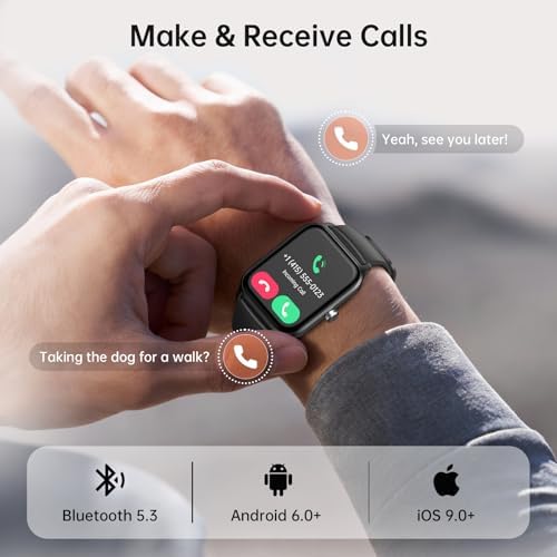 Tensky Smart Watch for Men & Women, 46mm HD Big Screen Fitness Tracker - Image 2