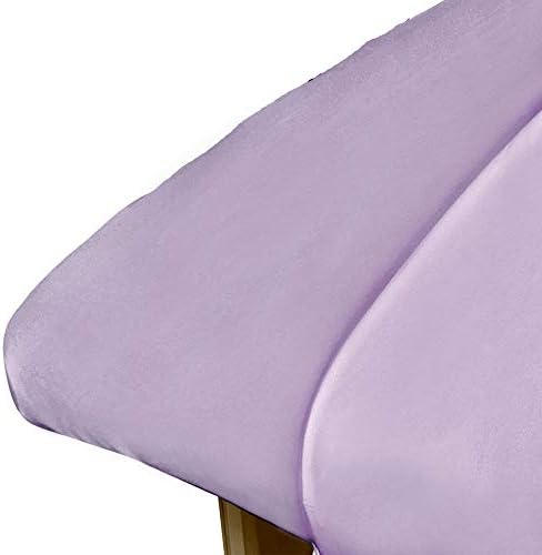 ForPro Premium Microfiber Massage Flat Sheet, 100"L x 63"W, Lavender - Image 2