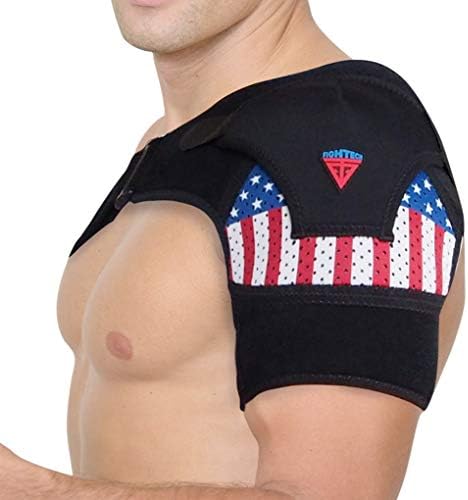 FIGHTECH Shoulder Brace for Men and Women | Compression Support for Torn Rotator Cuff and Other Shoulder Injuries | Left or Right Arm (USA, Large/X-Large) by FIGHTECH
