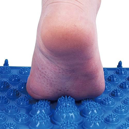 Foot Massage Mat Massage Pad Acupressure Mat Bathroom Mat Yoga Mat Outdoor Game 2 PCS (Blue) - Image 2