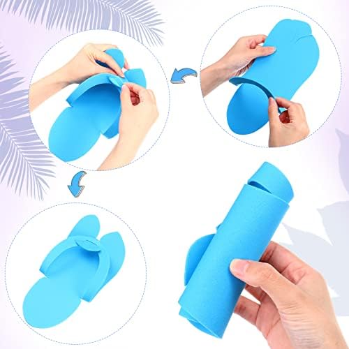 JaGely 90 Pairs Disposable Pedicure Slippers Flip Flops Bulk - Image 2