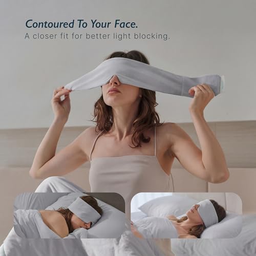 Breescape Cooling Eye Mask, Instant Cool-to-Touch Fabric with Silent Closure, Full-Coverage Light Blocking, Adjustable Soft & Breathable Design for Ultimate Sleep Comfort, Comes with Travel Bag - Image 5