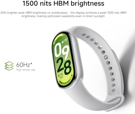 XIAOMI Mi Smart Watch Band 10, 5ATM Waterproof Fitness Step Tracker Sports Digital Smart Watch Health Band for Men Women, 1.72" AMOLED Display, 150+ Sports Modes 24/7 Sleep Monitor (Mystic Rose) - Image 5