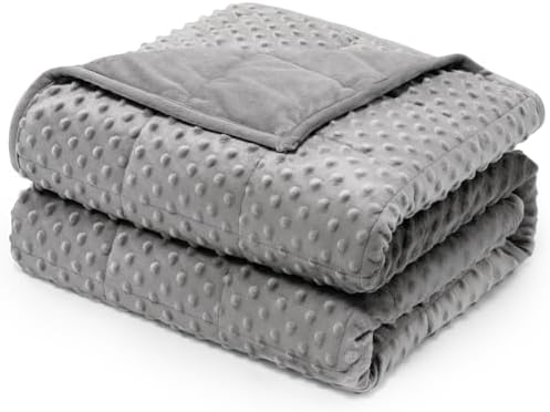 Wemore Weighted Blanket for Adults 20 lbs Queen Size 60"x80" Grey by WemoreDirect