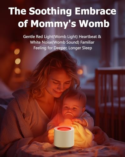 Red Light Therapy White Noise Sleep Sound Machine for Baby - Image 3