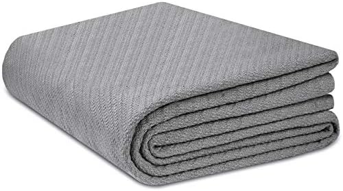 COTTON CRAFT Soft Thermal Blanket - All Season Cotton Blanket - King - Grey by COTTONCRAFT