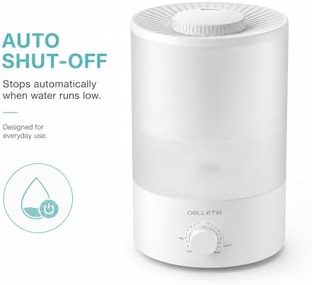 Cool Mist Humidifiers for Babies, Bedroom, Nursery, Home and Office | Super Quiet Ultrasonic Vaporizer, Large Top-Refill 3.5L, Essential Oil Diffuser, Auto Off, Easy Clean - Image 5