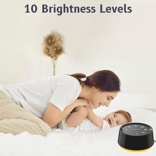 Brown Noise Sound Machine with 30 Soothing Sounds 12 Colors Night Light White Noise Machine for Adults Baby Kids Sleep Machines Memory Function 36 Volume Levels 5 Timers for Home Office Travel - Image 5