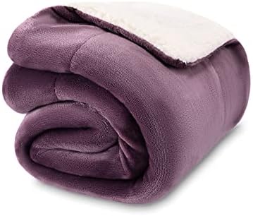 NANPIPER Baby Sherpa Blanket,Warm Toddler Throw Blanket,Soft Newborn Fleece Blanket for Winter (Cassis Purple,30x40 inches) by NANPIPER