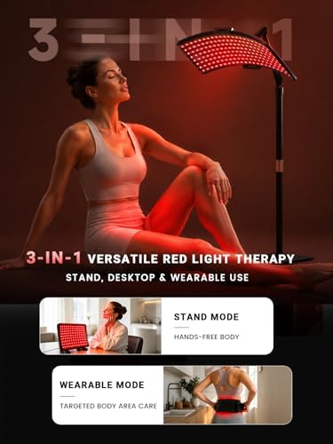 3-in-1 Flexible Red Light Therapy Panel, 384 LEDs, 660nm Red & 850nm NIR - Image 2