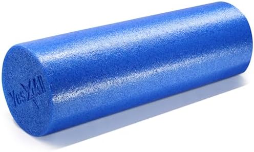 Yes4All Medium Firm Round PE Foam Roller 12, 18, 24, 36 Inches for Pilates, Yoga, Stretching, Balance & Core Exercises by Yes4All