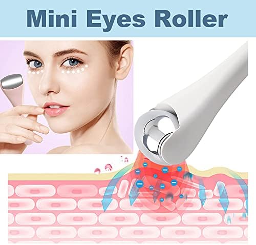 Ice Roller for Face & Eye, Facial Roller and Eye Massager Roller, Ice Roller for Body, Face, Tighten Pores, Migraine Relief Pain Relief Eye Puffiness Relief for Women - Face and Eye Roller 2PCS (Pink. - Image 3
