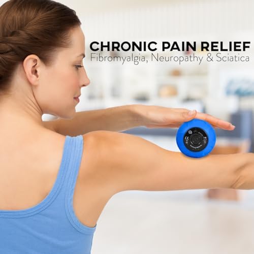 Rolling With It Vibrating Peanut Massage Ball, Deep Tissue, Blue - Image 3