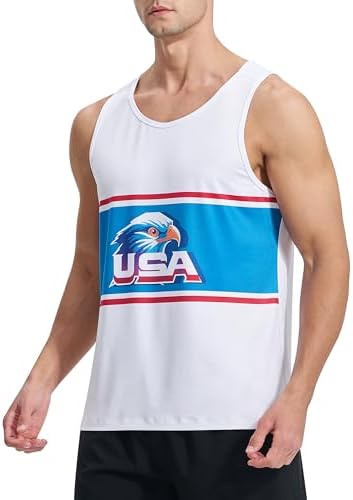 EZRUN Men's Quick Dry Workout Tank Top UPF 50+ Sweat-Wicking Gym Shirt - Image 2