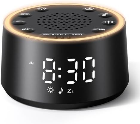 Dreamegg D1 Nova Sound Machine Alarm Clock for Sleep, White Noise by Dreamegg