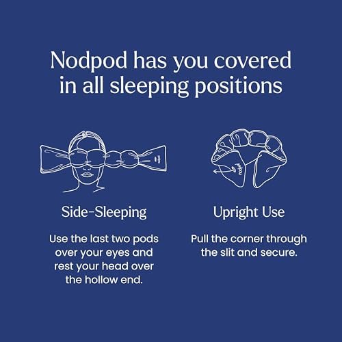 nodpod Patented Gentle Pressure Sleep Mask, Weighted Eye Mask - Image 5