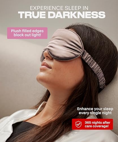 SUNDAYSILKS™ 3D Contoured Silk Sleep Mask | Padded Silk Eye Mask with Eye Cups for Lash Extensions | Blackout, Organic for Women & Men, Perfect for Travel, Slip-Free Deep Sleeping, Antifaz para Dormir - Image 5