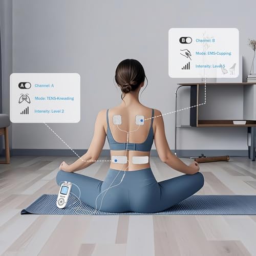 TENS Unit EMS Device Replacement Pads 20 Pcs Reusable Electrode Pads with Self-Stick Performance and Non-Irritating Design with All 2mm Pin Units Compatible with AUVON Care Tens, TENS 7000 - Image 6