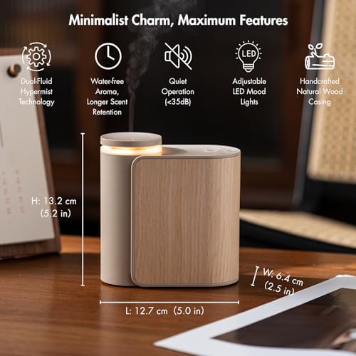Waterless Essential Oil Diffuser with Solid Wood Cover - Image 3