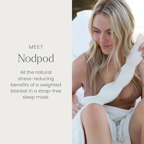 nodpod Patented Gentle Pressure Sleep Mask, Weighted Eye Mask - Image 2