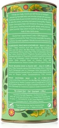 SPA CEYLON Peace Wellness Trio Set, Holistic Spa Essentials for Calming, Natural Ingredients, Ayurvedic Bath Gift Set, Shower Gel, Body Mist, Balm (150 g, Lemongrass) - Image 3