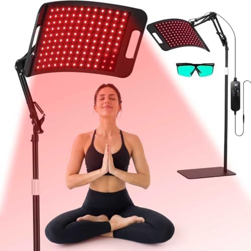 Red Light Therapy for Body face-660nm 850nm Infrared lamp Therapy Larger Panel 3 in 1 Led Bead red Light with Stand for Home Use,Gift idea for Mom Women Wife Sister Girlfriend by HealthChoice