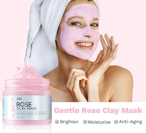 ANAI RUI 3 Pack Clay Mask Set, Rose,Turmeric, Avocado 2.5 oz Each - Image 4