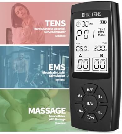 TENS Unit Muscle Stimulator for Pain Relief Therapy, 22 Modes EMS TENS Machine, Electronic Muscle Relaxer for Shoulder Pain Relief, Back Pain, Shoulder Neck Pain Relief - Image 3