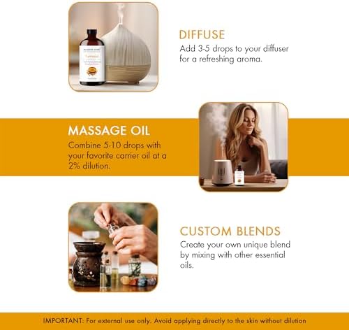 Majestic Pure Turmeric Essential Oil for Diffuser - 4 Fl Oz - Image 3