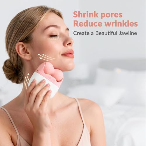 Leeshine Ice Roller Set for Face and Eyes - Facial Skin Care Tools with 2 Cold Therapy Face Roller and Premium Travel Case, Self Care Gift for Men Women (Pink) - Image 3