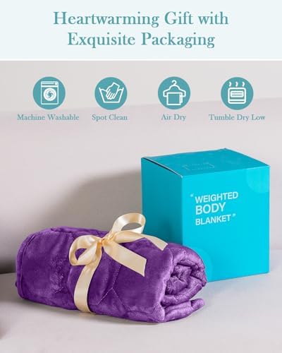 Topblan Weighted Lap Blanket Pad 7lbs for Adults, 29 x 24 Small for Travel - Image 5