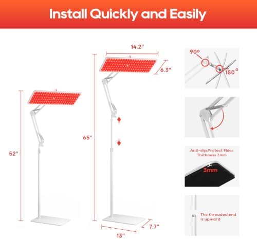 Red Light Therapy for Body and Face, 660nm 850nm 940nm Infrared Redlight - Image 4