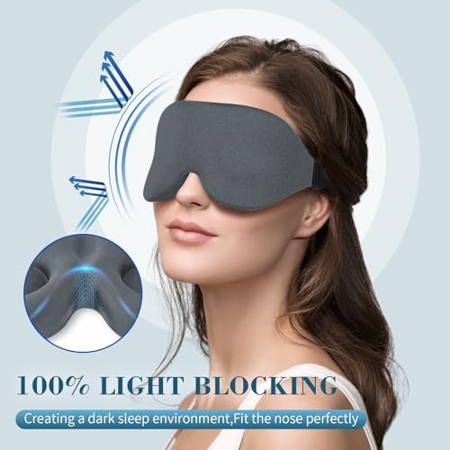 ZGGCD Sleep Mask for Side Sleeper, Light Blocking Eye Mask for Women Men - Image 2