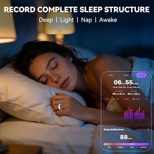 Smart Ring for Women Men,Fitness Tracker,Health Ring,Sleep Tracker - Image 3